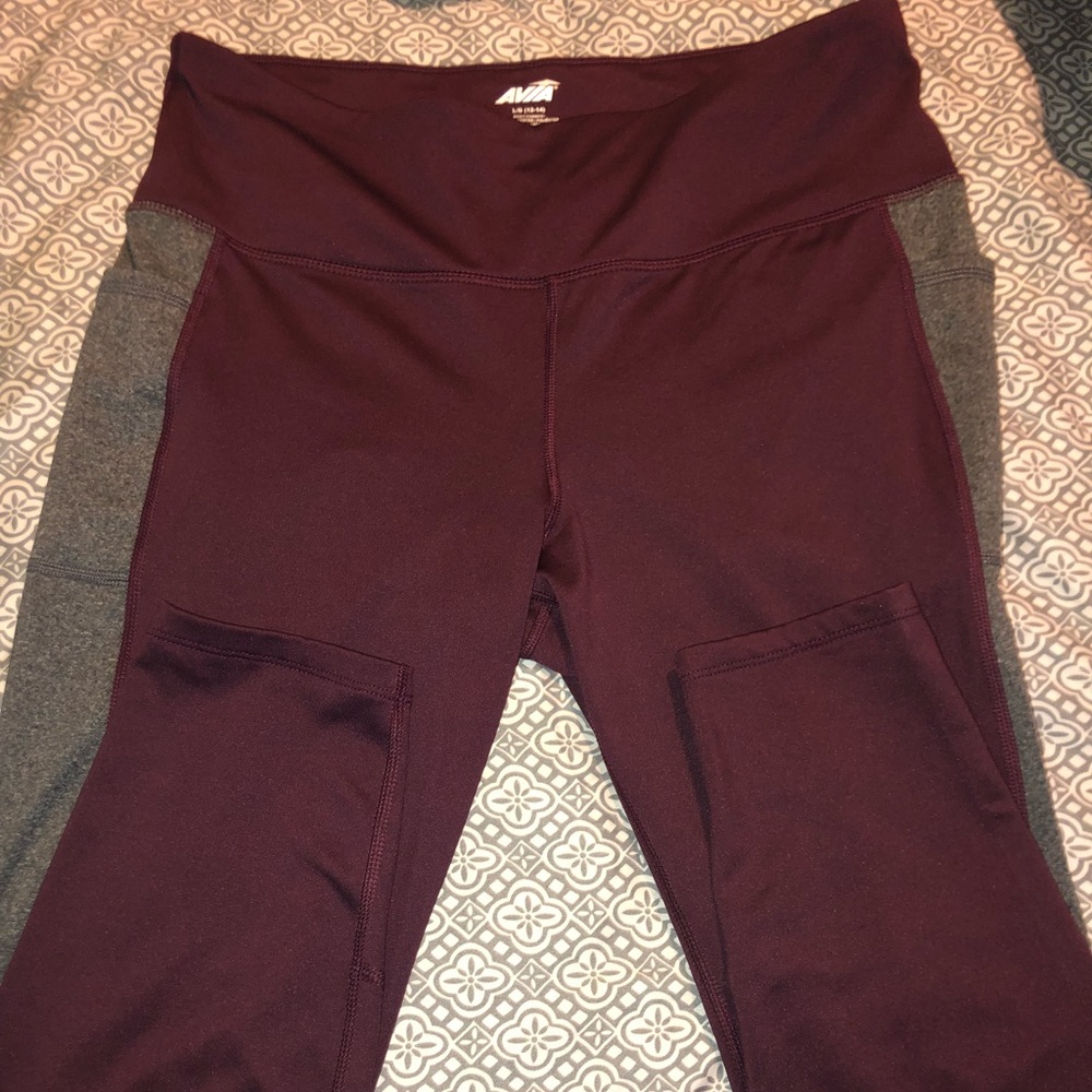 Maroon and Grey Leggings!